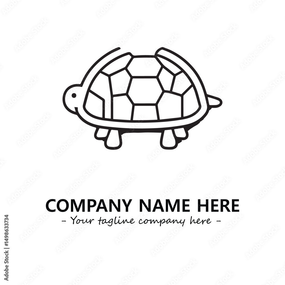 Obraz premium Turtle logo design vector illustration