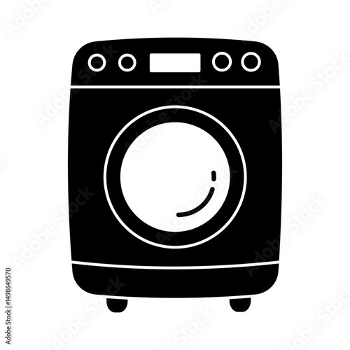 Washing Machine Icon Glyph