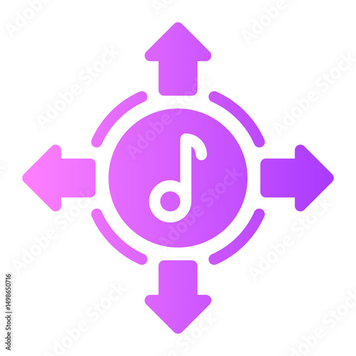 spread gradient icon