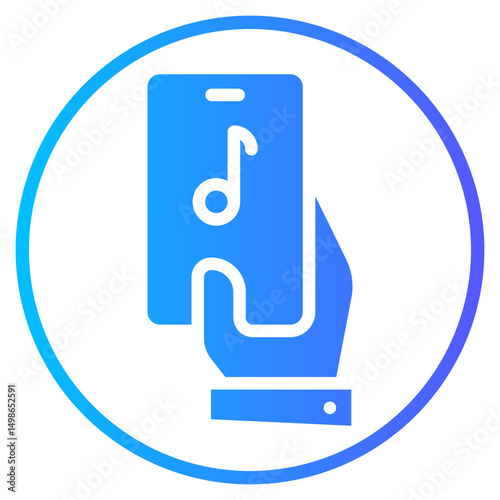 hand gradient icon