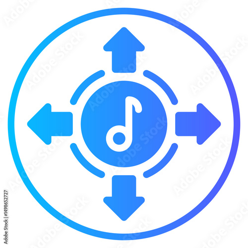 spread gradient icon
