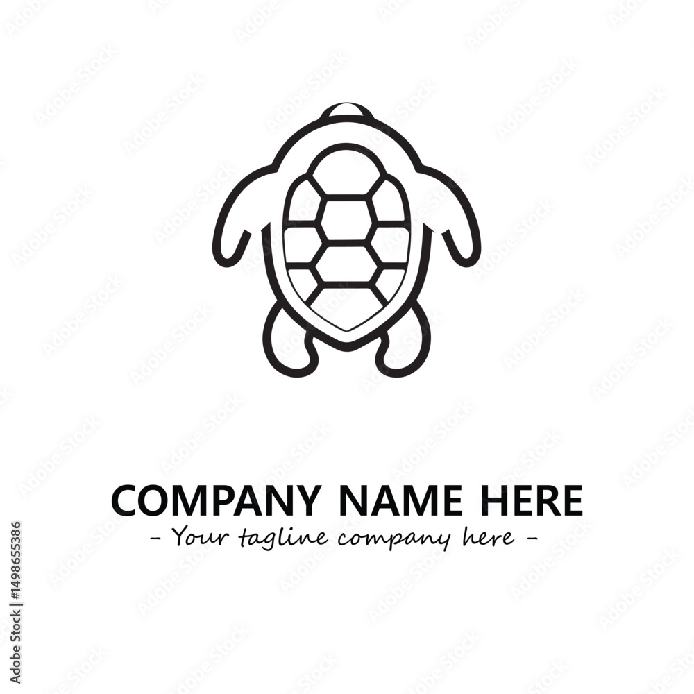 Obraz premium Turtle logo design vector illustration