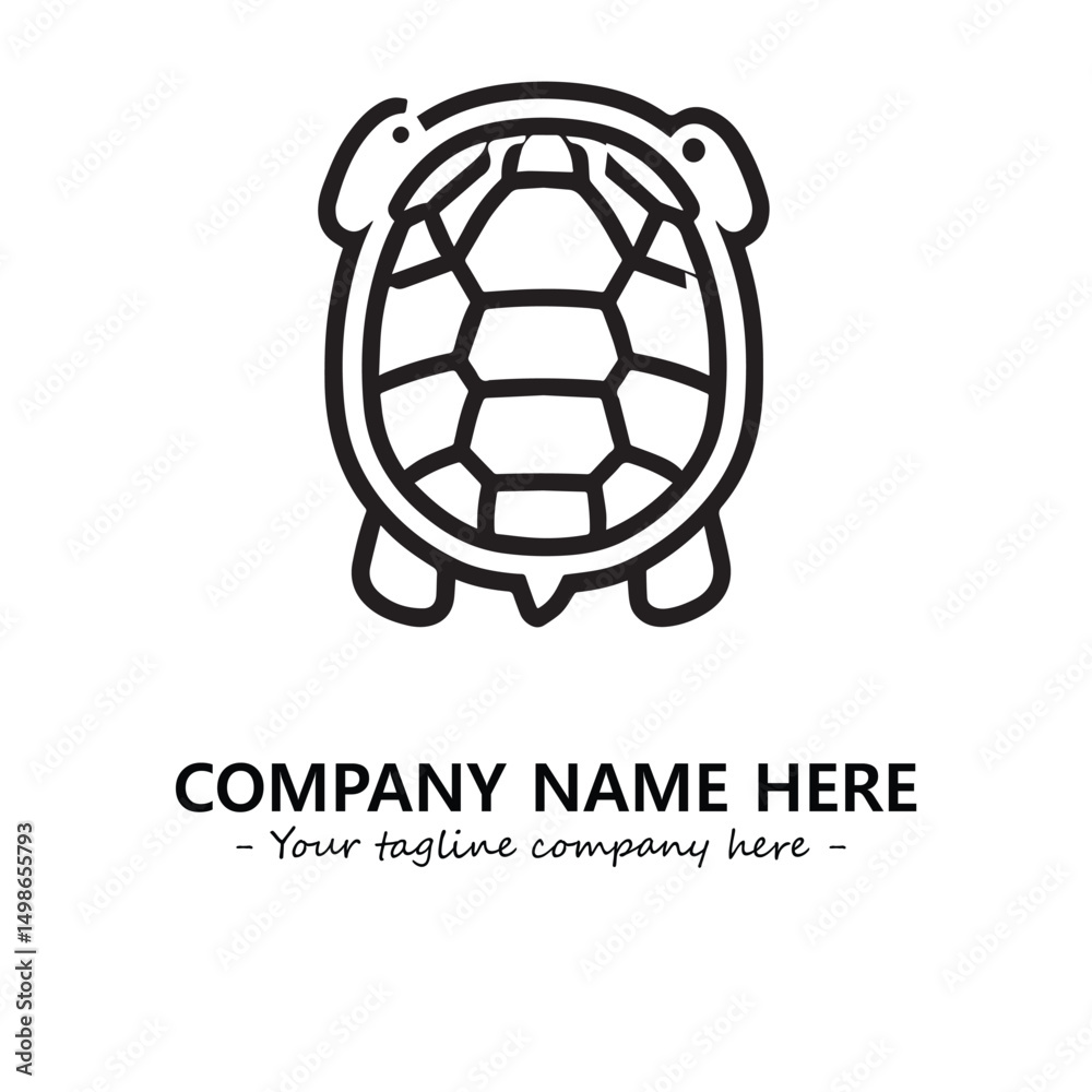 Obraz premium Turtle logo design vector illustration