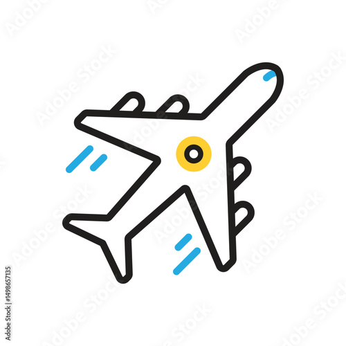 Multi color icon for flight