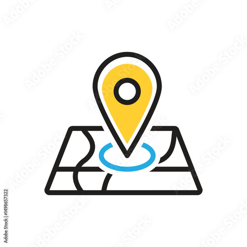 Multi color icon for locate