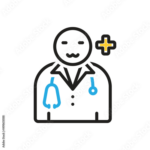 Multi color icon for physician