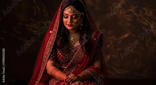 A woman in traditional Indian attire