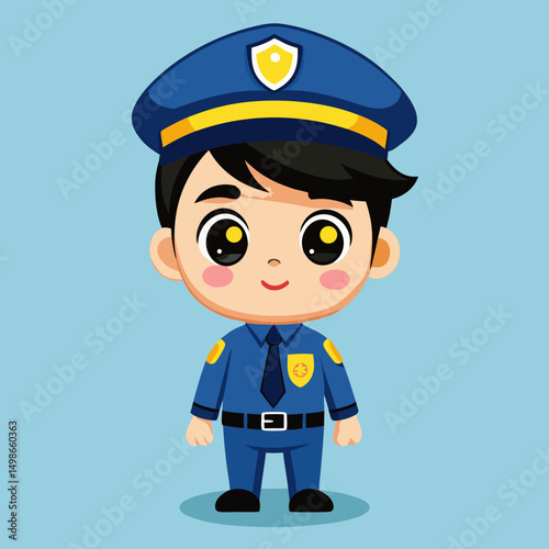 funny cartoon policeman