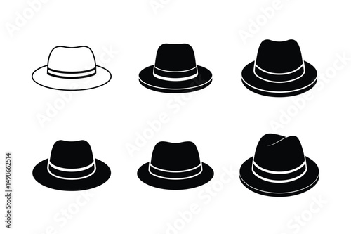 classic homburg hat front view subtle art
