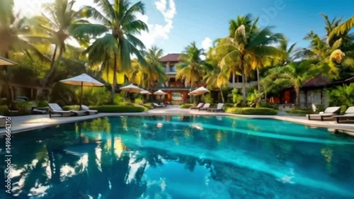 swimming pool in hotel