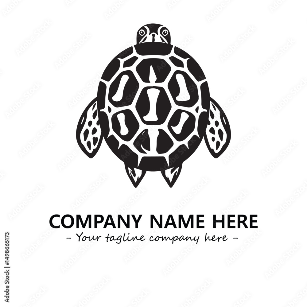 Obraz premium Turtle logo design vector illustration