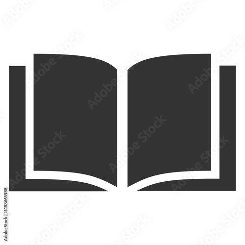 book symbol icon Black