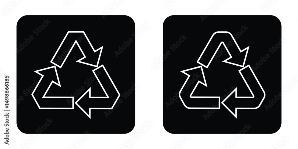 reycicle code icon line. Recycle plastic symbol. Plastic recycle icons. Icon of pp, pet, hdpe, ldpe and pvc. Triangle logo for safety and ecology. reycicle code icon line. Recycle plastic symbol. Plastic recycle icons. Icon of pp, pet, hdpe, ldpe and pvc. Triangle logo for safety and ecology.