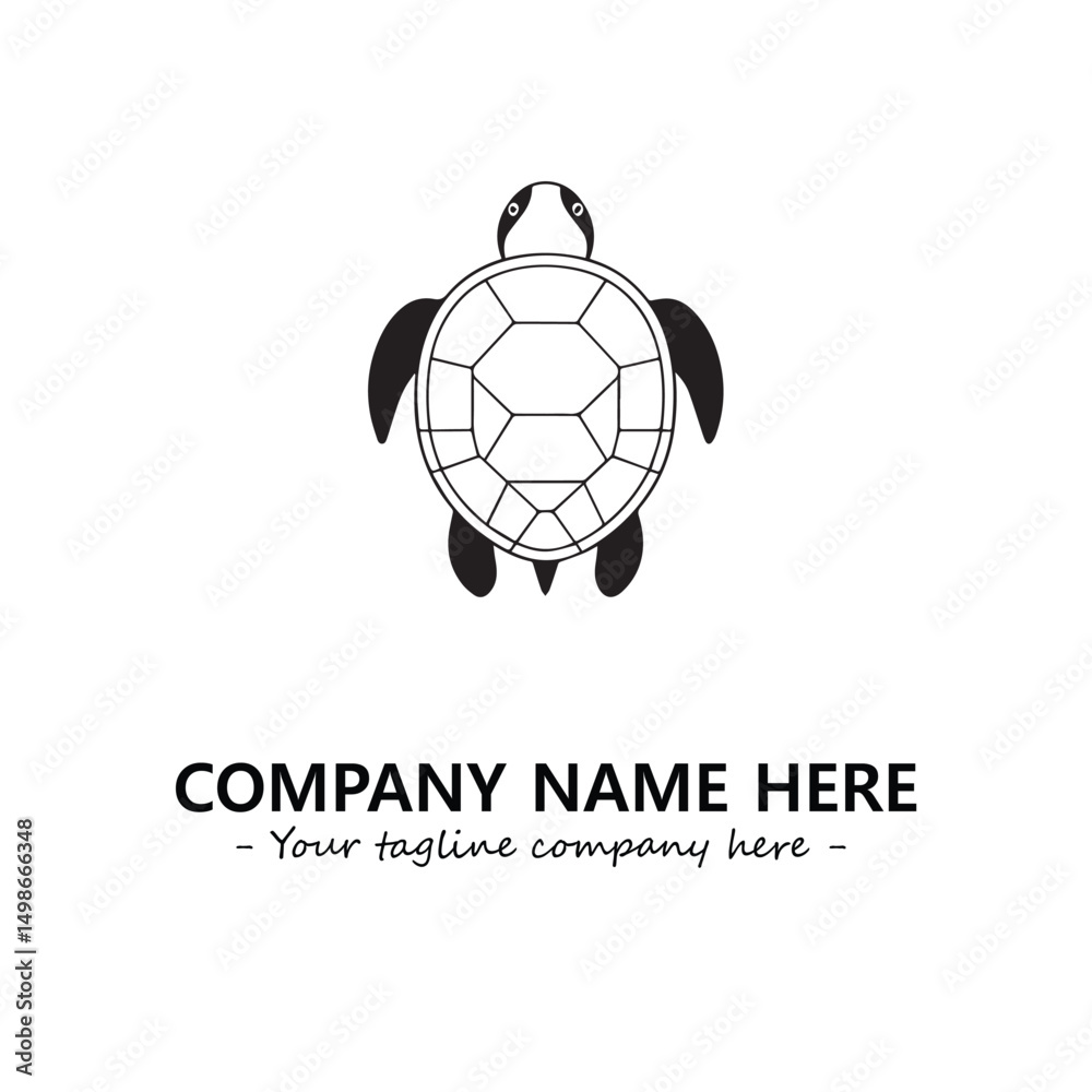 Obraz premium Turtle logo design vector illustration