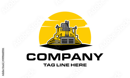 riding trowel machine, concret logo vector