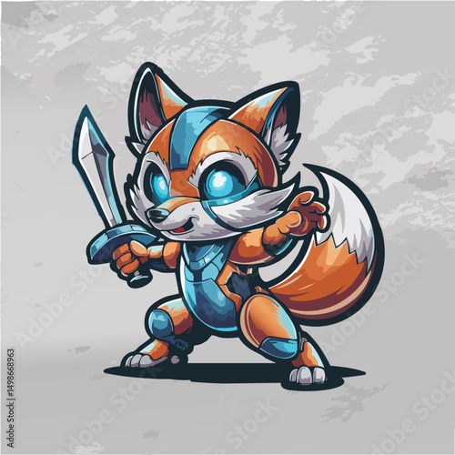 A modern and dynamic 3D fox logo design featuring a sleek, stylized fox head with bold gradients, sharp edges, and realistic depth effects. Perfect for tech companies, gaming teams, creative agencies,