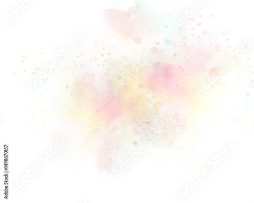 Abstract pastel rainbow watercolor illustration for wallpaper background