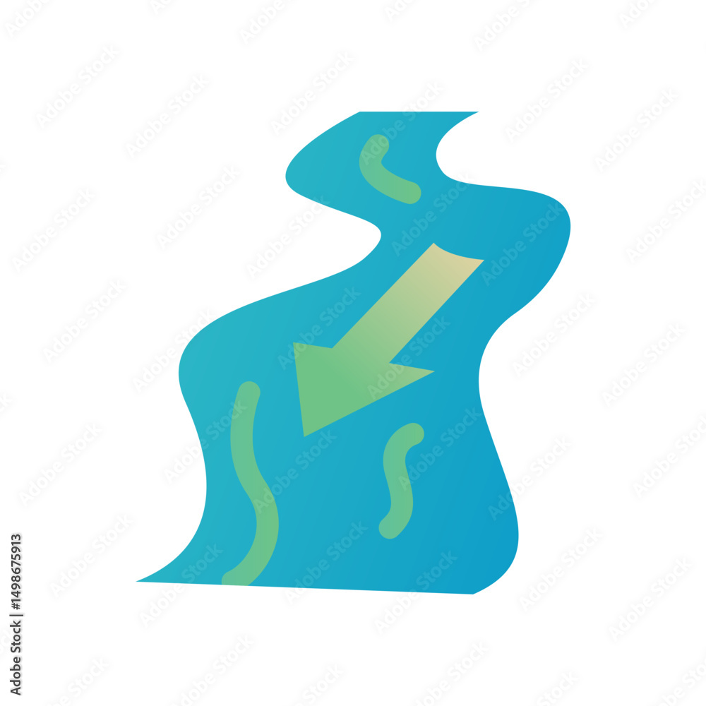 River Flow Icon