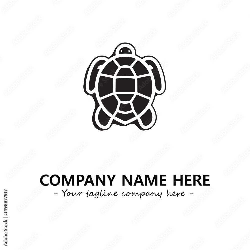 Obraz premium Turtle logo design vector illustration