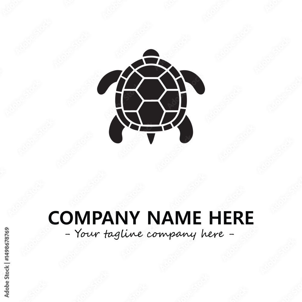 Obraz premium Turtle logo design vector illustration
