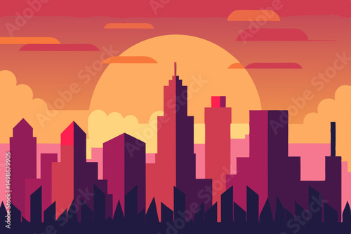 seattle skyline at sunset