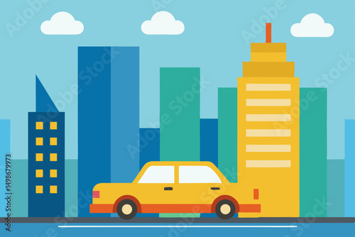 taxi in the city