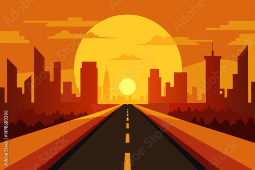 road in the city