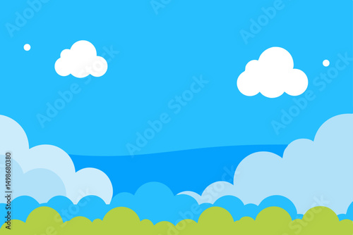 blue sky with clouds