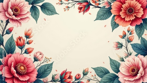 Intricate floral motifs form a continuous elegant design ideal for wallpaper , retro, seamless