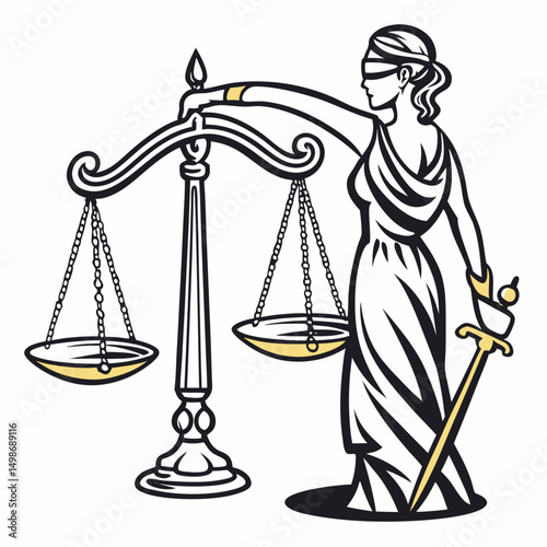 justice icon vector image