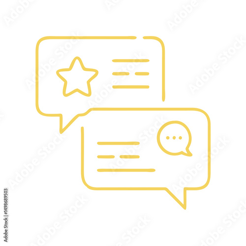 Customer Reviews Icon, Feedback, Testimonials