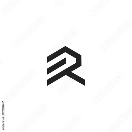 Letter R Logo Design letter RE logo design template vector image 
