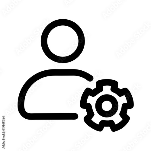 Manager Icon Vector Symbol Design Illustration Pro Vector and Pro SVG