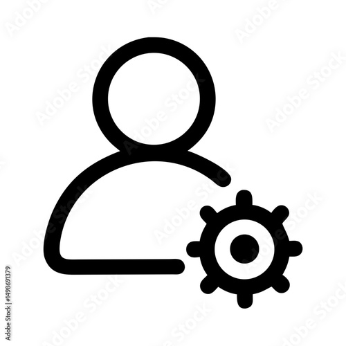 Manager Icon Vector Symbol Design Illustration Pro Vector and Pro SVG