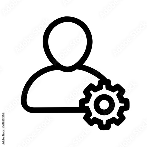 Manager Icon Vector Symbol Design Illustration Pro Vector and Pro SVG
