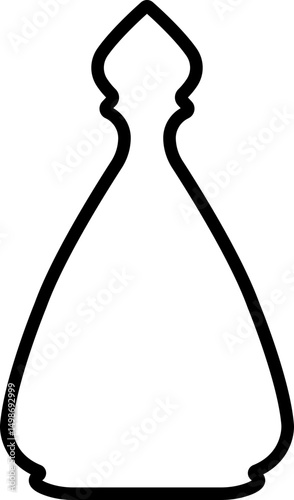 Potion icon in line. isolated on transparent background