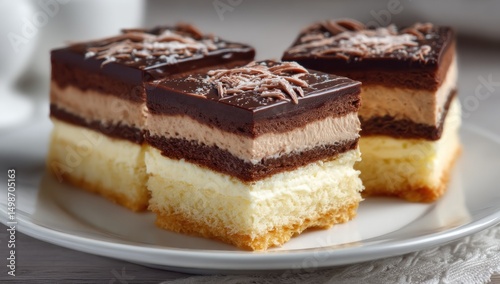 Wallpaper Mural Chocolate and vanilla layered cakes Torontodigital.ca