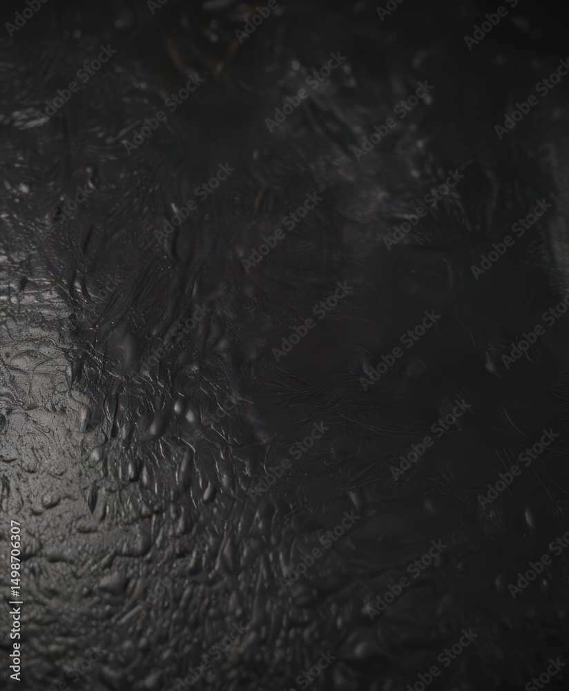 Fototapeta premium Deep-grained black leather, polished shine Elegant texture , automobile, surface