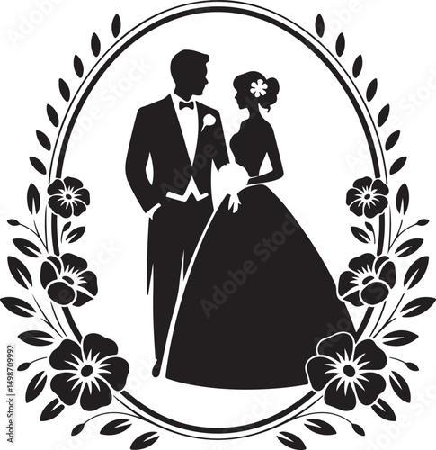 Bride and Groom SVG | Wedding Couple Silhouette | Romantic Cut File for Cricut

Just Married SVG | Bride & Groom Clipart | Wedding Day Decor Design

Wedding Silhouette SVG | Bride in Dress & Groom in 