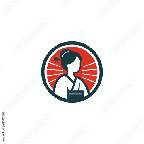 Japanese lady logo