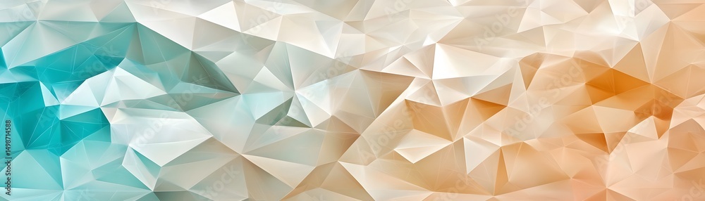 Obraz premium Abstract geometric pattern with soft color transitions.