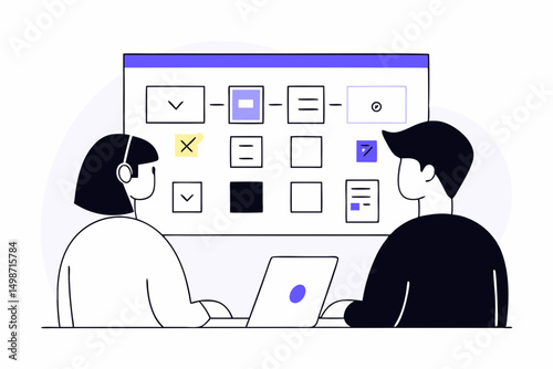 Creative Agency Team Collaborating on Branding Strategy – Perfect for Marketing, Startup, and Design Concepts