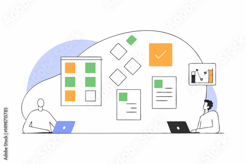 Creative Agency Team Collaborating on Branding Strategy – Perfect for Marketing, Startup, and Design Concepts