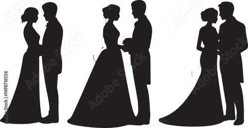 Bride & Groom SVG – Romantic Wedding Silhouette Design

Wedding Couple Vector – Elegant Clipart for Marriage Themes

Bridal Silhouette SVG – Bride and Groom for Invitations & Gifts

Romantic Couple Cl