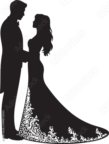 Bride and Groom Silhouette SVG – Elegant Wedding Couple for Cricut & Decor

Just Married Clipart – Romantic Bride & Groom PNG for Invitations & Crafts

Wedding Couple SVG Bundle – Mr and Mrs Design fo