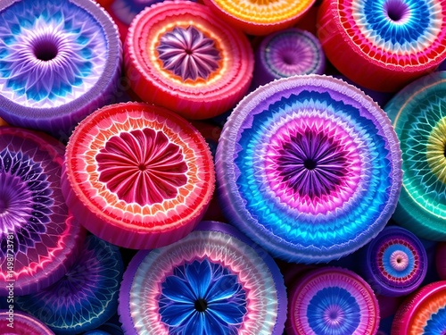 A Kaleidoscope of Colorful Circular Designs