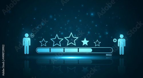 People Stars Rating Performance Satisfaction Progress Report Feedback