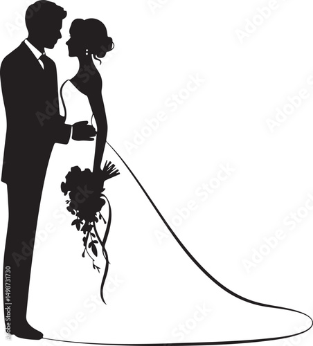 Bride and Groom Silhouette SVG – Elegant Wedding Couple for Cricut & Decor

Just Married Clipart – Romantic Bride & Groom PNG for Invitations & Crafts

Wedding Couple SVG Bundle – Mr and Mrs Design fo