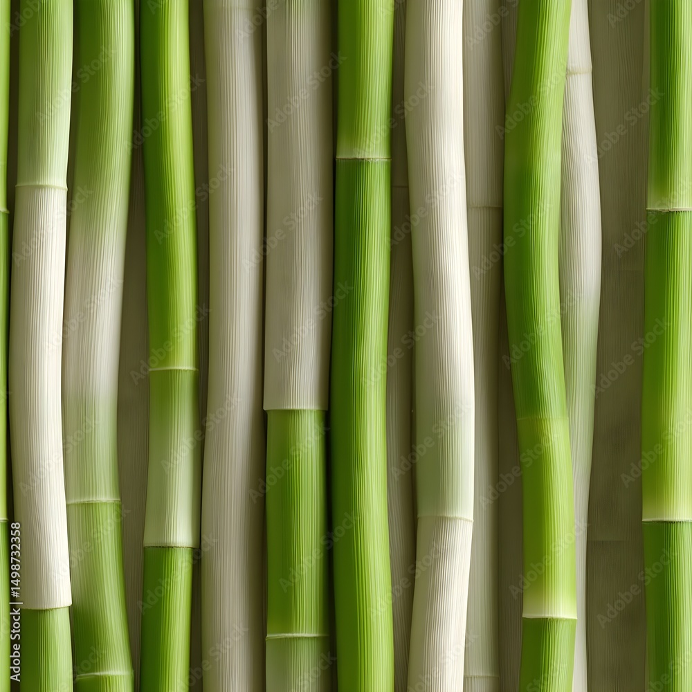 Fototapeta premium Textured green bamboo stalks background