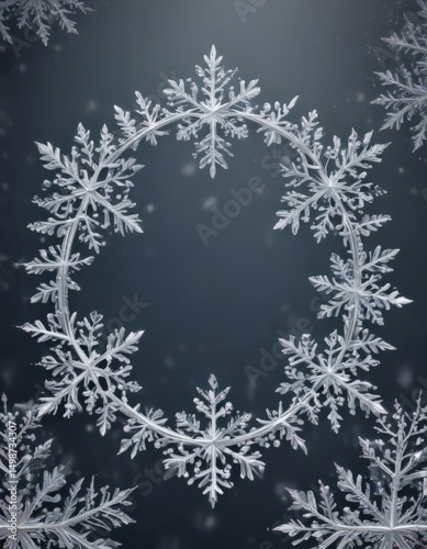 Delicate snowflake frame, perfect Christmas card vector art ,  design, snowflake,  ice